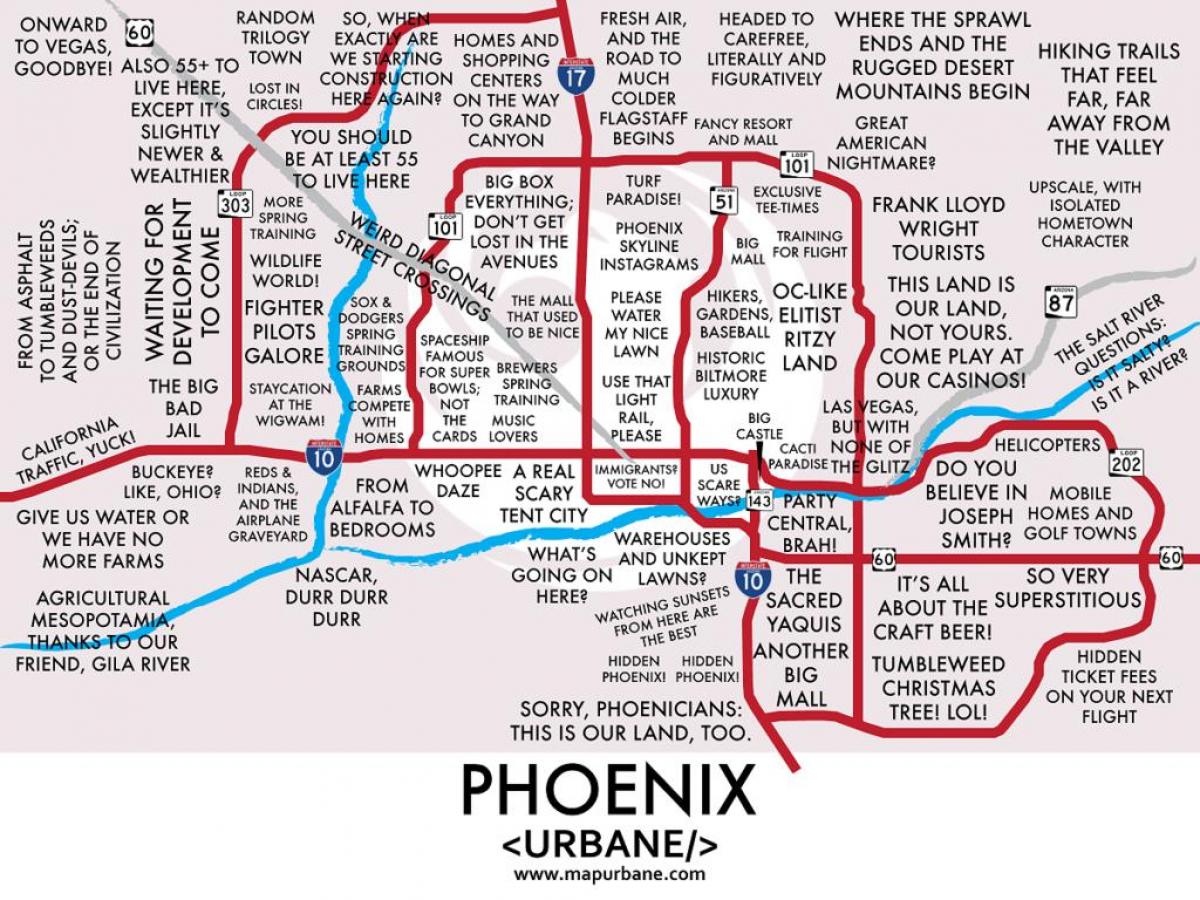 Phoenix barrios mapa