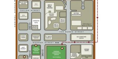 Mapa de Phoenix centro de convencións