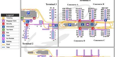Mapa de Phoenix ceo porto aeroporto